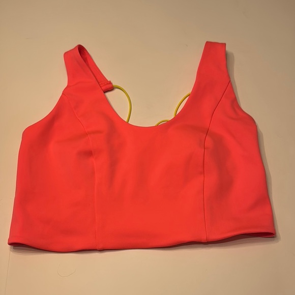 Free People Movement She’s Got Rhythm Crop Strappy Top “Flamingo Fizz” EUC XS - Picture 4 of 4